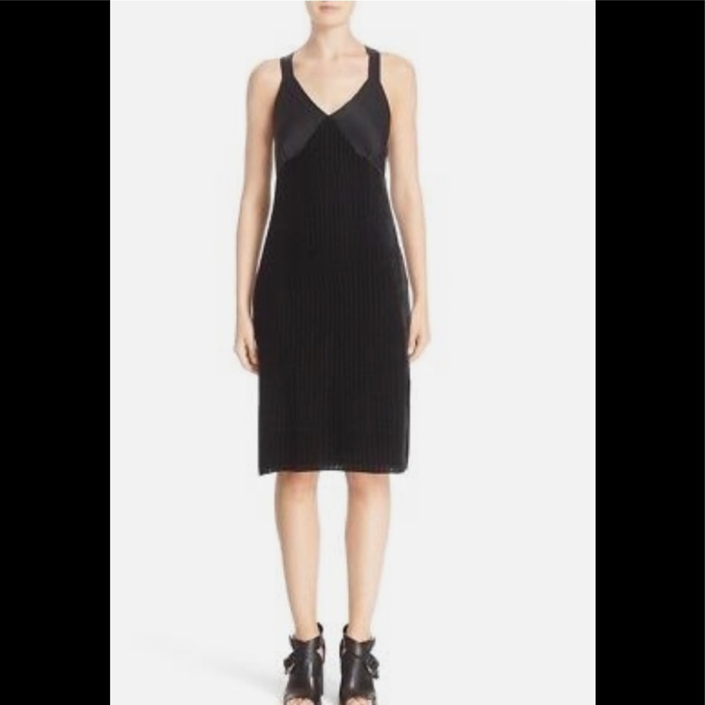Rag & Bone - Ruby Velvet and Silk Black Dress